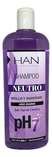 Han Shampoo Neutro Uso Diario Ph 7 Cabellos Normales 500 Ml