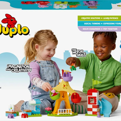 LEGO® DUPLO® Peppa Pig Feria Parque de Diversiones 10453; juguete para bebés 2+; incluye 3 figuras de la serie Peppa Pig | Envío gratis