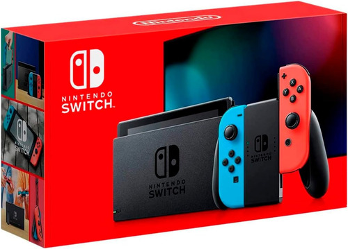 Consola Nintendo Switch 32 Gb Standard Rojo, Azul Neon Ob