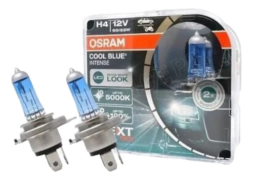 Focos Osram H4 Coolblue Intense Next Gen 100%+luz 5000k 
