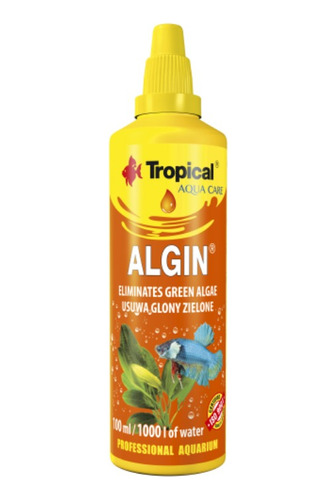 Acondicionador De Agua Anti Alga Tropical Algin 100ml