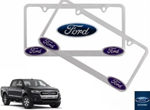 Par Porta Placas Ford Ranger 3.2 2017 Original