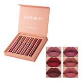 Kit Batom Handaiyan Lip Gloss Batom 24 Horas Matte Vermelho