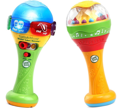 Maracas Musicales Colores Números Bilingüe Sonaja Leap Frog 