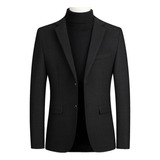 Oferta Especial Saco Blazer Elegante Cuello Mao Slim Fit [u]