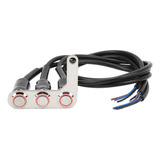 Manillar Interruptor Moto Led Impermeable Acero Inoxidable 1