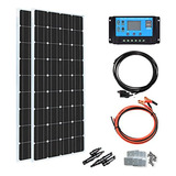 Kit De Panel Solar 200w 12v Con Controlador De Carga