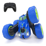 Auto Rc Threeking, Conducción 360 Grados, C/ Cargador, Azul