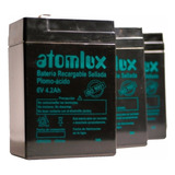 Bateria Atomlux Pack X 5 Gel 6v 4,2ah Recargable Luz Ups