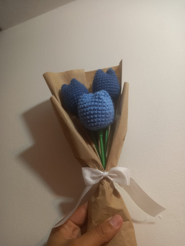 Ramo De Tulipanes En Crochet 