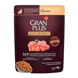 Kit 10 Ração Úmida Granplus Gato Gourmet Urinário Frango-85g