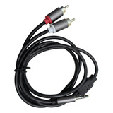 Cable Divisor Rca Y Macho De 3,5 Mm A Rca Doble Para 3m