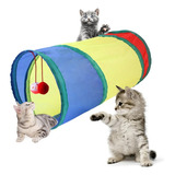 Brinquedo Pets Túnel Labirinto Para Gatos Cães 50x25cm