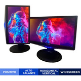 2 Monitores Em Promoção Positivo 19 Polegadas C/ Som + Cabos