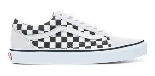 Zapatilla Vans Old Skool Checkerboard Multi White