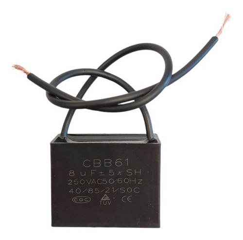 Capacitor Condensador 8uf 250v 8mfd Microfaradios 8 Uf Cable
