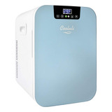 Mini Refrigerador Compacto 20 Litros Termostato Digital Coo Color Azul Claro