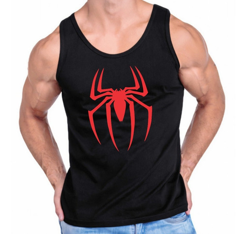 Playera Tank Top Spiderman Hombre Araña Olimpica Tirantes