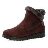 Botas De Invierno Para Mujer, Zapatos Cálidos De Felpa D