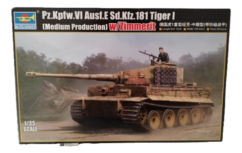 Kit Trumpeter 550pcs+ Pz.kpfw.vi  Diorama Tigeri Plastimodel