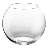 Vaso Aquário Vidro Redondo 2l Para Decoração Terrario Ambar