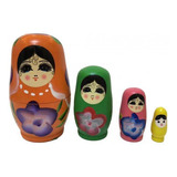 2 Muñecas Matryoshka De 4 Piezas, Muñecas Rusas Anidadas,