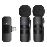 2 Micrófonos Inalámbrico Solapa Lavalier Boya By-v2 | iPhone