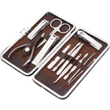 Estuche Set Manicure Pedicure Kit Cortauñas 12 Piezas