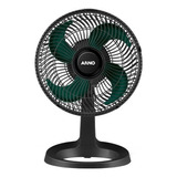 Ventilador De Mesa Arno Vef3 Turbo Preto Com 4 Pás Cor  Verde-escuro, 30 cm De Diâmetro 220 v