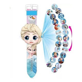 Reloj Frozen Con Proyector Infantil 24 Imagenes Princesas 