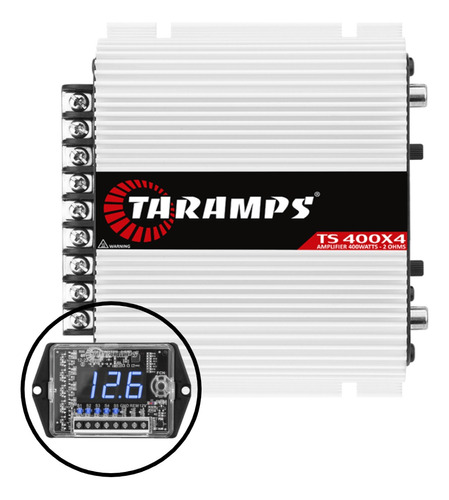 Potencia Taramps Ts400x4 400w 2ohms+ Voltimetro Sequencia
