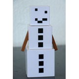 Golem De Nieve Minecraft Figuras De Fusión Mattel Usado 