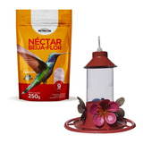 Kit Nectar Nutricional Beija-flor Jardim C/ Bebedouro 250ml