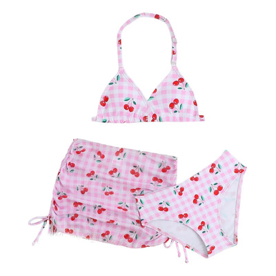 Conjunto De Bañador Tipo Bikini Con Flores De Playa Y Pantal