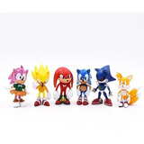 Coleção 6 Bonecas Em Miniatura Sonic The Hedgehog Amy Tails