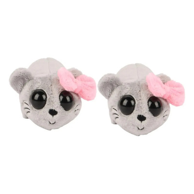 2 Piezas De Juguete De Peluche De Hámster Triste Con Sonido