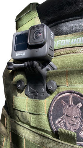 Suporte Camera Gopro Colete Modular Molle + Brinde Original