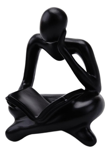 Estatua De Pensador, Decoración Del Hogar, Escultura Negro