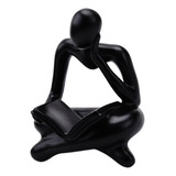 Estatua De Pensador, Decoración Del Hogar, Escultura Negro