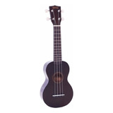 Ukelele Profesional Soprano Mahalo Mj1tbk Con Funda Incluye Cuerdas Aquila Color Negro