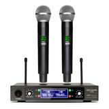 Microfono Gc Tk100 Inalambrico Uhf 2 Canales Mano Dinamico