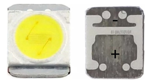 Pack X 10 Led Smd 3528 2835 1w 3v Led LG Blanco Fresco