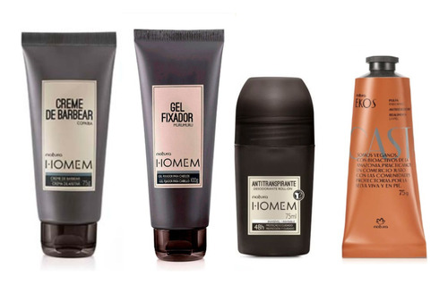 Kit Masculino Homem + Crema Castaña Natura