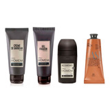 Kit Masculino Homem + Crema Castaña Natura