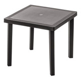 Mesa Tipo Cuadrada  Modelo Infinity Café Oscuro - Mq Qrubber