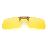 Nova Lentes Óculos Clip On Polarizado Proteção U V 400 Cor Amarelo Cor Da Lente Amarelo