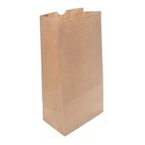 Embalagem Saco Papel Kraft Delivery Fast Food 100 Unid. 10kg