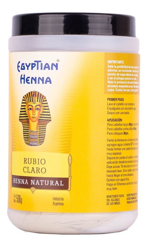 Egyptian Henna 500g Tonos Castaño Dorado - Marron