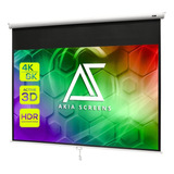 Akia Screens Ak-m110v1 - Pantalla De Proyector Retráctil D.
