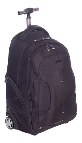 Mochila Carrinho 2x1 2 Compartimentos Sestini New Next Preto